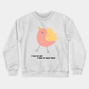 bird walking Crewneck Sweatshirt